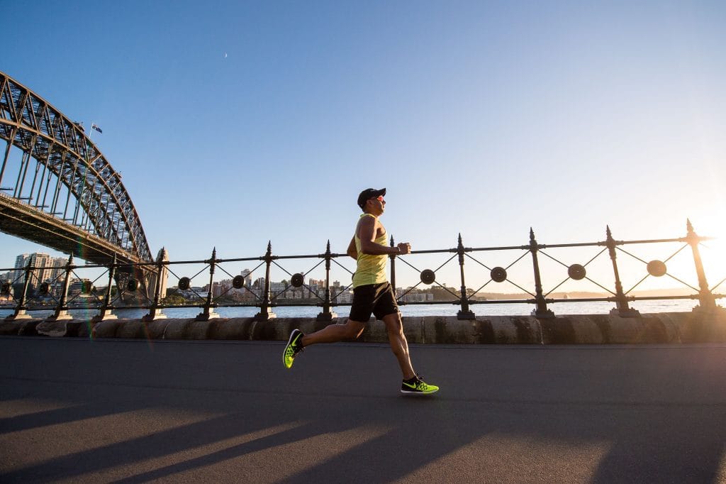 Runner durante un allenamento